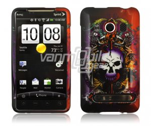 LION SKULL DESIGN FACE PLATE CASE for SPRINT HTC EVO 4G