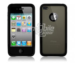 BLACK SMOKE BUMPER CASE for IPHONE 4 4OS