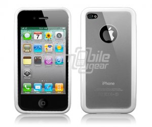 WHITE CLEAR BUMPER CASE for IPHONE 4 4OS
