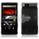 CLEAR HARD 2-PC CASING HOUSING for MOTOROLA DROID X NEW