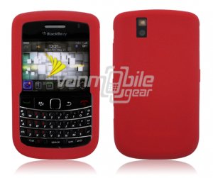 RED SOFT SILICONE SKIN CASE for BLACKBERRY BOLD 9650 BB