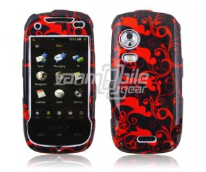 RED BLACK HARD FACE PLATE for SAMSUNG INSTINCT HD PHONE