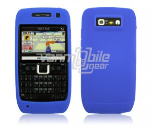 BLUE GRIP SOFT SILICONE RUBBER GEL SKIN 4 NOKIA E71 71X