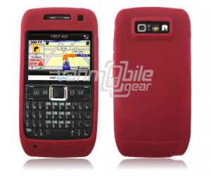 RED GRIP SOFT SILICONE RUBBER GEL SKIN 4 NOKIA E71 71X