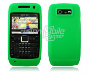 GREEN GRIP SOFT SILICONE RUBBER GEL SKIN 4 NOKIA E71 71X