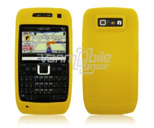 YELLOW GRIP SOFT SILICONE RUBBER GEL SKIN 4 NOKIA E71 71X