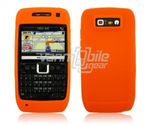 ORANGE GRIP SOFT SILICONE RUBBER GEL SKIN 4 NOKIA E71 71X
