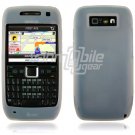 CLEAR/WHITE GRIP SOFT SILICONE RUBBER GEL SKIN 4 NOKIA E71 71X