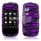 PURPLE/BLACK ZEBRA DESIGN CASE COVER 4 SAMSUNG INSTINCT HD S50