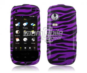PURPLE/BLACK ZEBRA DESIGN CASE COVER 4 SAMSUNG INSTINCT HD S50