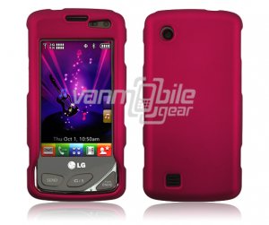 ROSE PINK HARD 2-PC CASE COVER for LG CHOCOLATE TOUCH