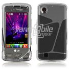 CLEAR HARD 2-PC CASE COVER for LG CHOCOLATE TOUCH