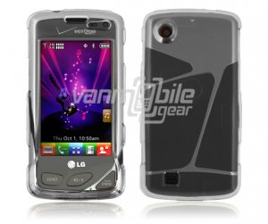 CLEAR HARD 2-PC CASE COVER for LG CHOCOLATE TOUCH