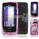 PINK PEACE DESIGN HARD CASE COVER for LG RUMOR TOUCH NR