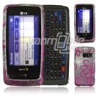 SQUIGGLY FLOWER DESIGN CASE COVER for LG RUMOR TOUCH NR