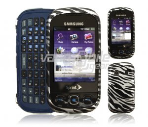 SILVER BLACK ZEBRA CASE COVER for SAMSUNG SEEK PHONE NR