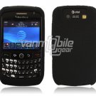 BLACK LEATHER COATING CASE COVER BLACKBERRY CURVE 8900