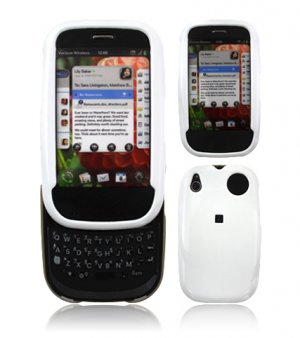 Hard Plastic Glossy Smooth Shield Cover Case for Palm Pre - Solid White