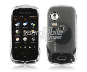Clear HARD 2-PC SNAP ON CASE for SAMSUNG INSTINCT HD NEW