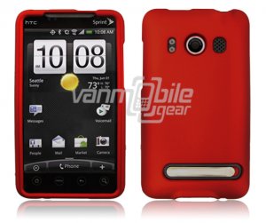 Red 1-PC HARD PLASTIC ACCESSORY for HTC EVO PHONE
