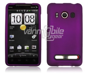 Purple 1-PC HARD PLASTIC ACCESSORY for HTC EVO PHONE