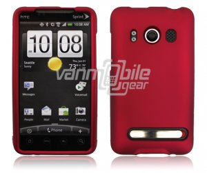 Dark Red 1-PC HARD PLASTIC ACCESSORY for HTC EVO PHONE