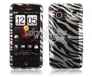 Zebra Design Hard 2-Pc Faceplate Case for HTC Droid Incredible (Verizon Wireless)