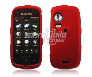 RED HARD 2-PC SNAP ON CASE for SAMSUNG INSTINCT HD NEW