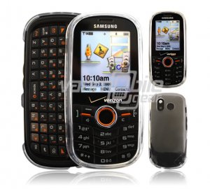 CLEAR HARD 2-PC CASE COVER for SAMSUNG INTENSITY PHONE
