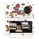 WHITE BUTTERFLIES ARMOR SHIELD SAMSUNG MEMOIR TMOBILE PHONE