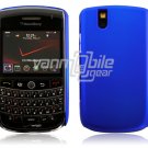 Hard Plastic Rubber Feel Cover Case for BlackBerry Tour 9600/9630 - Blue