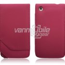 PINK LEATHER SKIN CASING HOUSING 4 APPLE IPHONE 3G 3GS