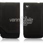 BLACK LEATHER CLUTCH CASE COVER 4 APPLE IPHONE PHONE 3G