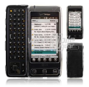 CLEAR HARD 2-PC SNAP ON CASE COVER for LG FATHOM PHONE