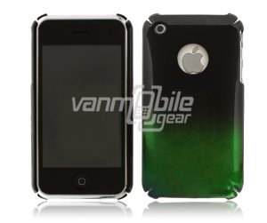 GREEN BLACK 1-PC ACCESSORY for iPHONE 3GS