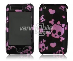 PINK SKULLS 1-PC ACCESSORY for iPHONE 3GS