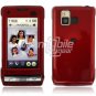 DARK RED GLOSSY FACE PLATE CASE for LG DARE PHONE