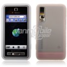 WHITE/CLEAR GEL JELLY SKIN CASE COVER 4 SAMSUNG BEHOLD T919