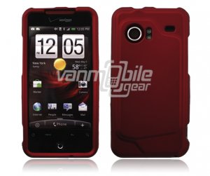 RED HARD FACE PLATE CASE for HTC INCREDIBLE PHONE