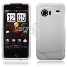 WHITE HARD FACE PLATE CASE for HTC INCREDIBLE PHONE