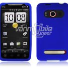 BLUE SOFT ACCESSORY SKIN CASE for SPRINT HTC EVO 4G NEW