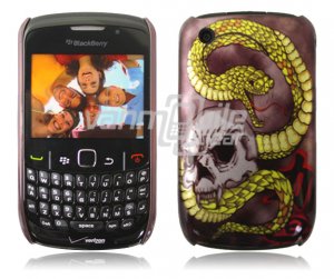 SERPENT SKULL HARD CASE COVER for BB CURVE 8520 8530 NR