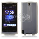 CLEAR/WHITE SILICONE SKIN CASE COVER 4 HTC PURE PHONE ATT