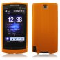 ORANGE SILICONE SKIN CASE COVER 4 HTC PURE PHONE ATT