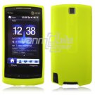 NEON YELLOW/GREEN SILICONE SKIN CASE COVER 4 HTC PURE PHONE ATT
