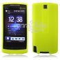 NEON YELLOW/GREEN SILICONE SKIN CASE COVER 4 HTC PURE PHONE ATT