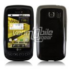 SOLID BLACK GLOSSY TPU CASE for LG OPTIMUS S