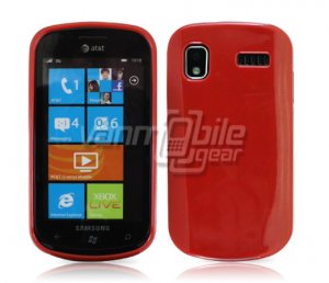 SOLID RED GLOSSY TPU CASE for SAMSUNG FOCUS i917