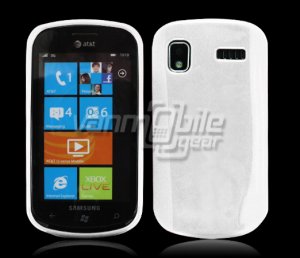 SOLID WHITE GLOSSY TPU CASE for SAMSUNG FOCUS i917