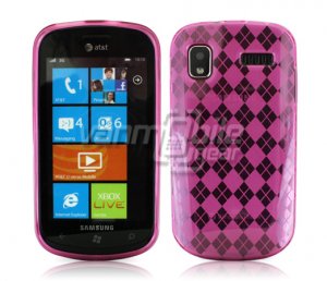 PINK ARGYLE DESIGN TPU CASE for SAMSUNG FOCUS i917